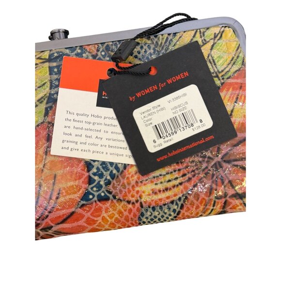 NWT Hobo Floral Print Double Frame Wallet With Snap Closure - Picture 8 of 8